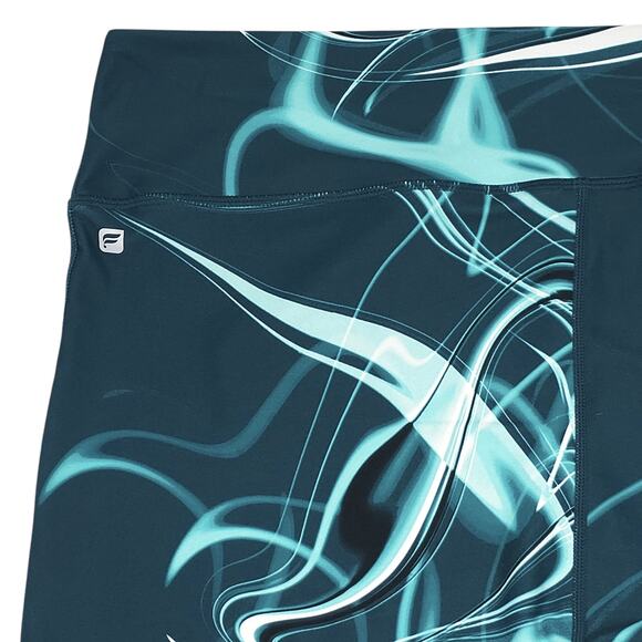 Fabletics Leggings Womens 1X Blue High Waist Cherise Powerhold Mesh Wavelength - Picture 9 of 12